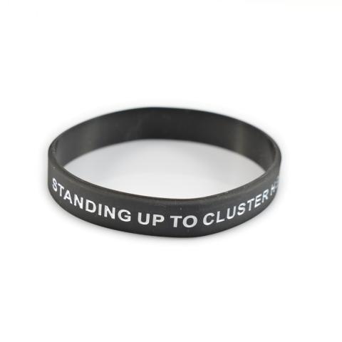 OUCH UK Cluster Headache charity wristband - black 