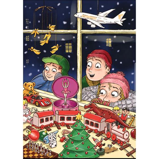 "Christmas Window" - front of card
