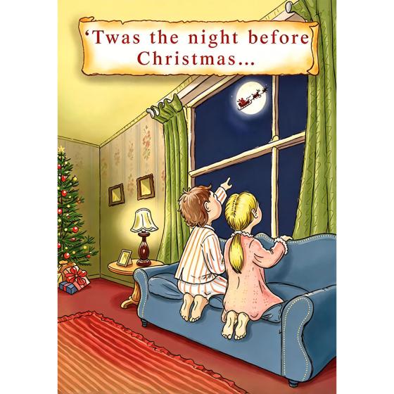 "The Night Before Christmas" - front of card
