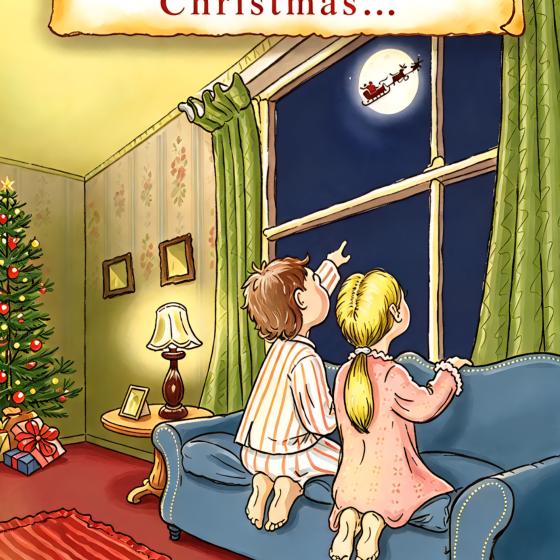 "The Night Before Christmas" - front of card