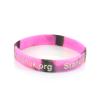 OUCH UK Cluster Headache charity wristbands - hot pink and black