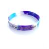 OUCH UK Cluster Headache charity wristbands - purple, white and blue