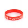 OUCH UK Cluster Headache charity wristbands - red